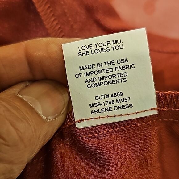 Show Me Your Mumu Arlene Dress Sangria Silky Dots Print Midi High Waist … - Picture 12 of 12